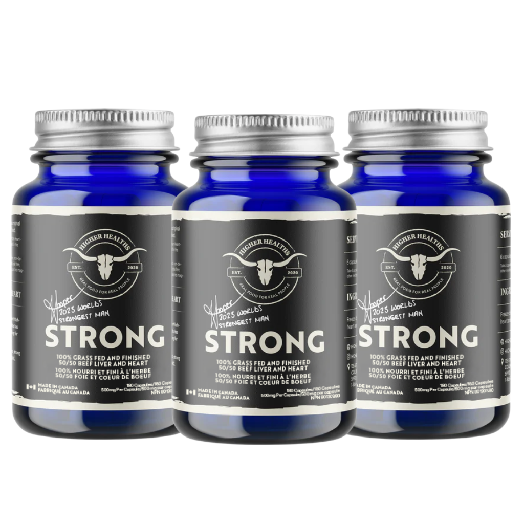 3 Pack - STRONG - 50% Beef Liver, 50% Beef Heart